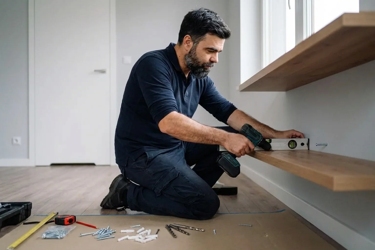 Wieszanie półek IKEA w Warszawie: prosto i na dobrych kołkach