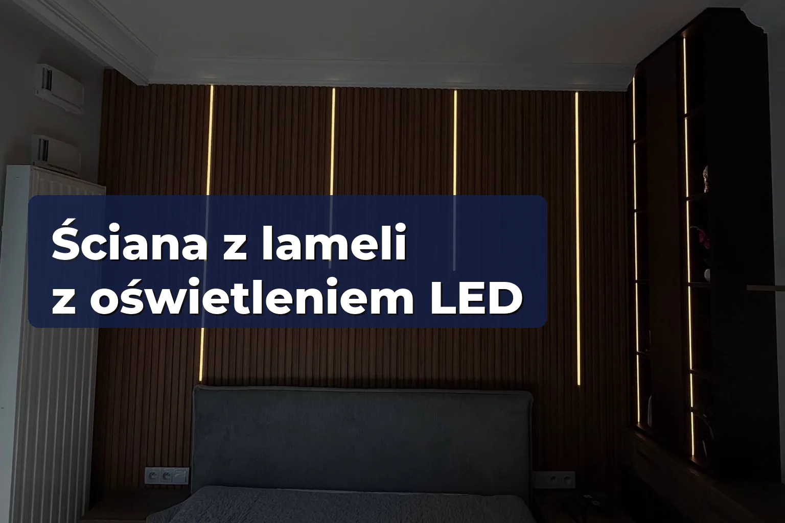 Ściana z lameli z oświetleniem LED: montaż i koszt